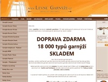 Tablet Screenshot of levne-garnyze.cz